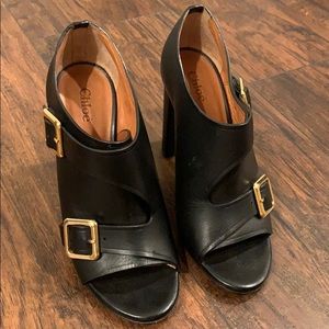 Chloe buckle booties